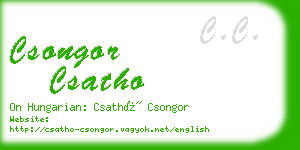 csongor csatho business card